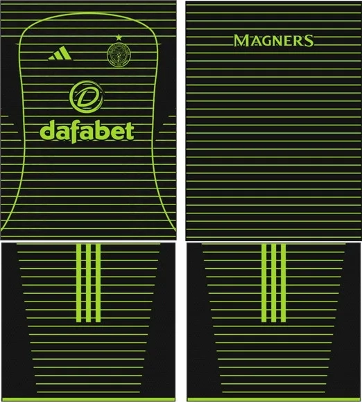 Arte Vetor Camisa Celtic Visita 2025
