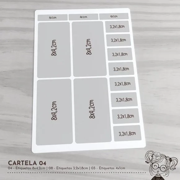Etiqueta Escolar Lhama - 00559