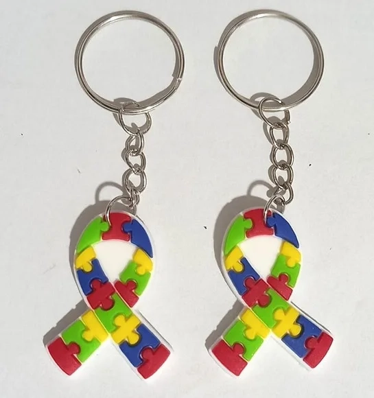 Chaveiro Laço Símbolo Autismo - 6 Unidades