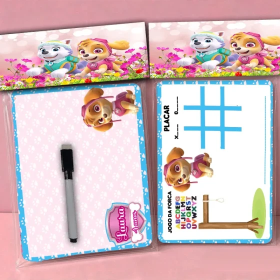 Lousa Magica Personalizada lembrancinhasSkye da Patrulha Canina