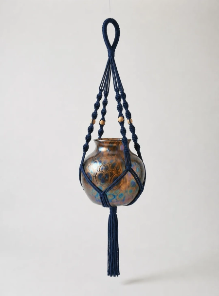Suporte para Plantas em Macramê Feito à Mão | Decoração Boho para Casa