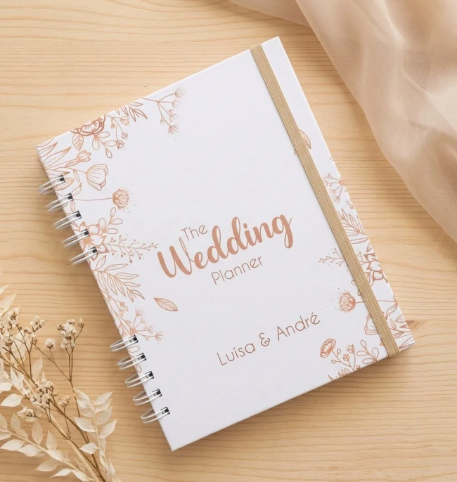 Planner da Noiva Personalizado Permanente c/ Divis - Mod 01