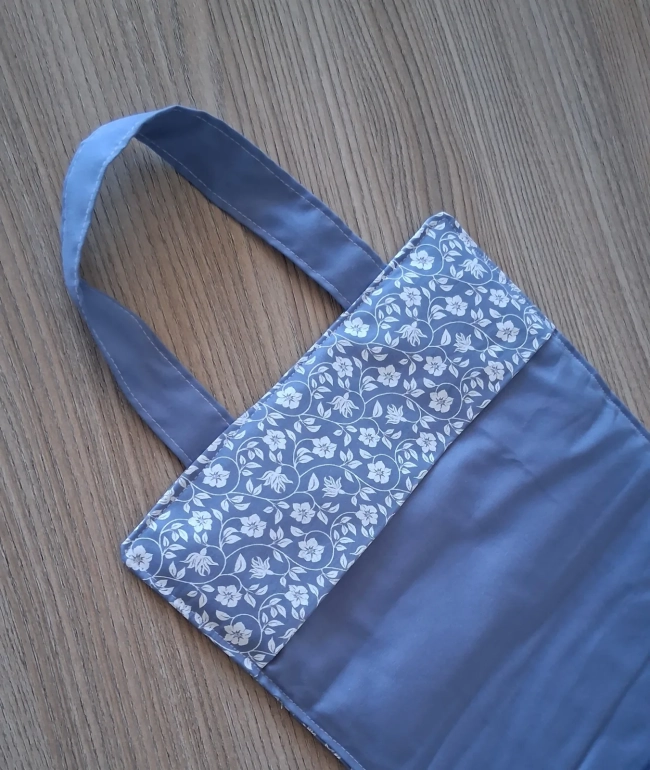 Capa de Livro em tecido Azul Floral