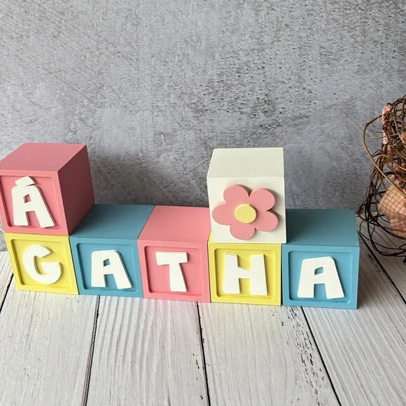 Candy Colors - Cubos 6x6 Decoração Bebê - Cubos Ts
