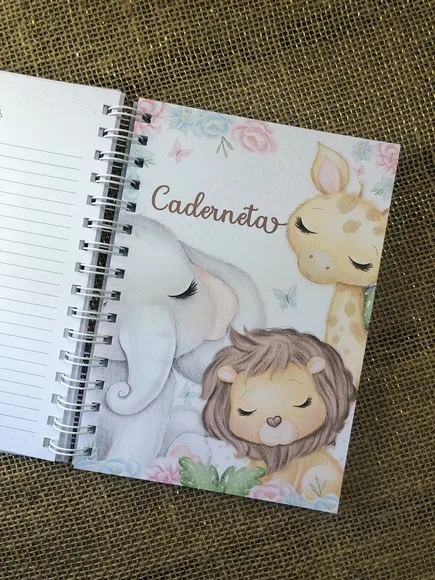 Caderneta de Saúde / Vacinação Personalizada - Safari Rosa