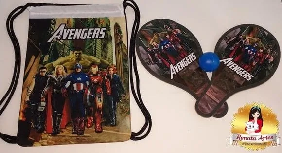 Mochila Ping Pong Tema Avengers