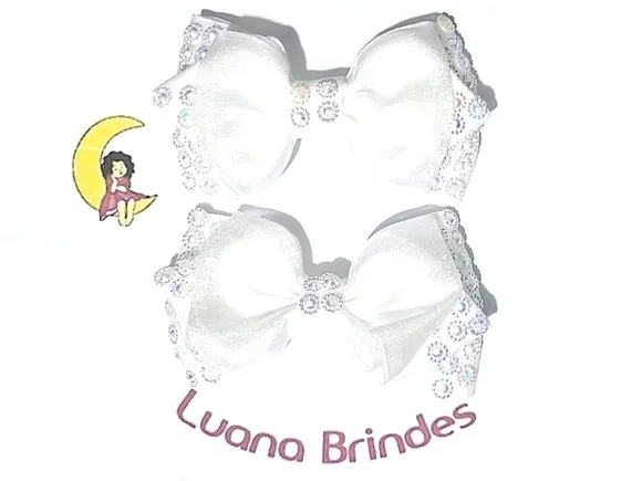 Laço para Lembrancinha 7cm Pacote com 2 Pares
