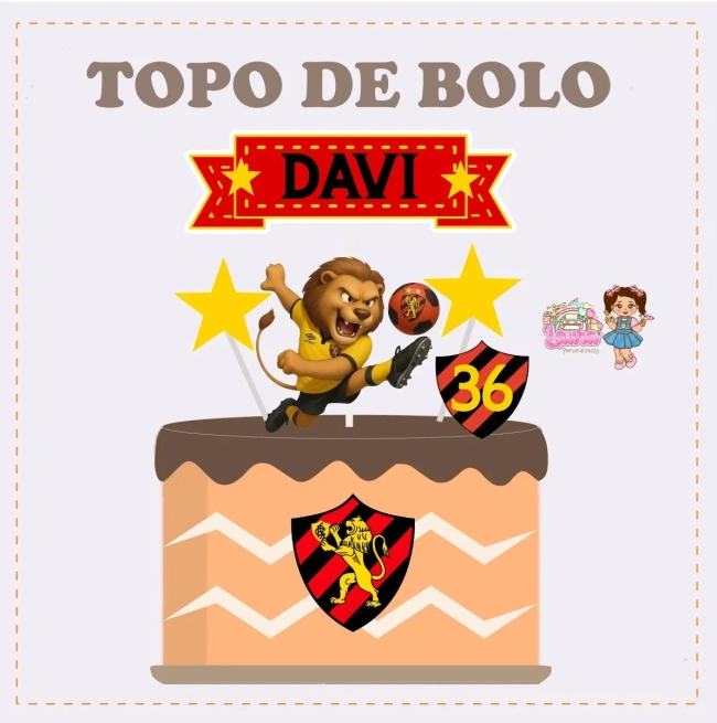 Kit Festa Só Um Bolinho SPORT RECIFE - Decoração de Festa