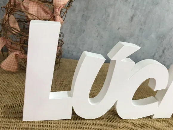 Letras Decorativas - nome em MDF + Raposa