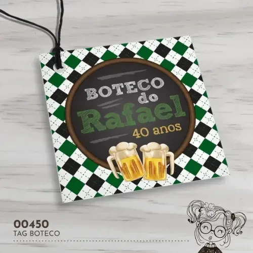 Tag Quadrada Boteco - 00450