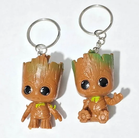 Chaveiros Groot Guardiões das Galáxias 50mm - Pcts C/2 Peças