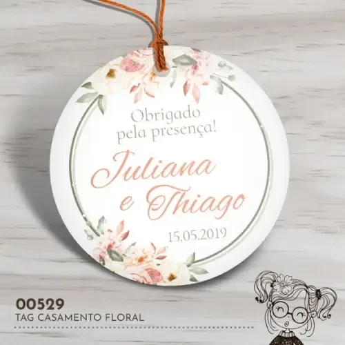 Tag Redonda Casamento - 00529
