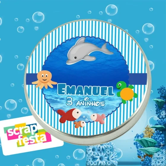 Latinhas Personalizadas Fundo do Mar