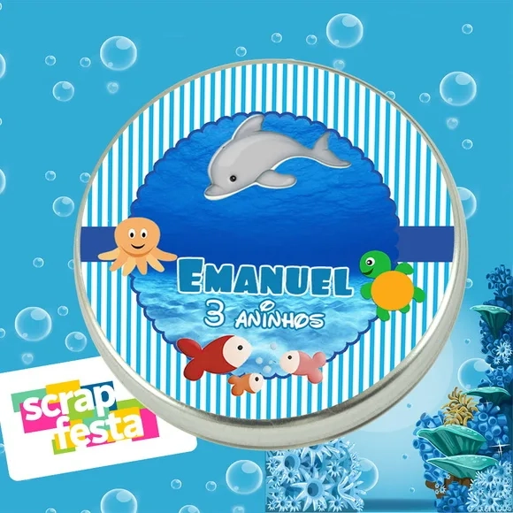 Latinhas Personalizadas Fundo do Mar