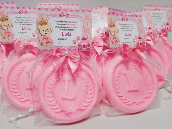 Lembrancinha Maternidade, Sabonete Letra Personalizada