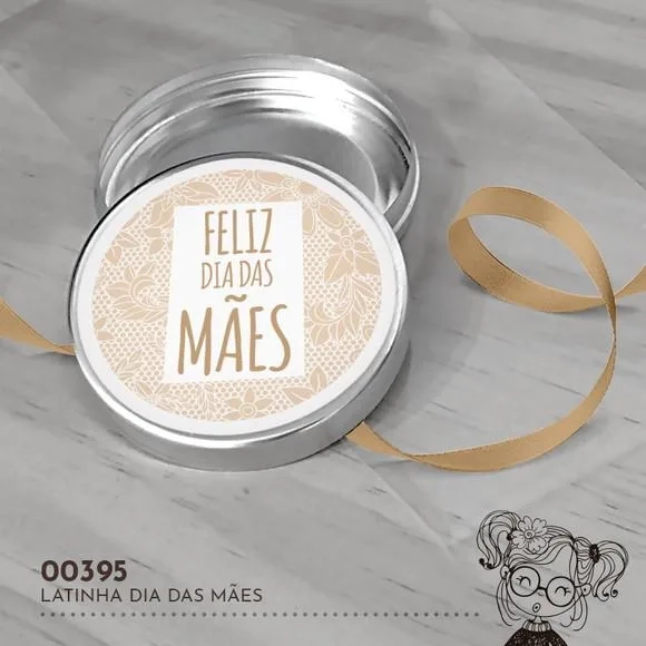 Latinha Adesivada Dia das Mães - 00395