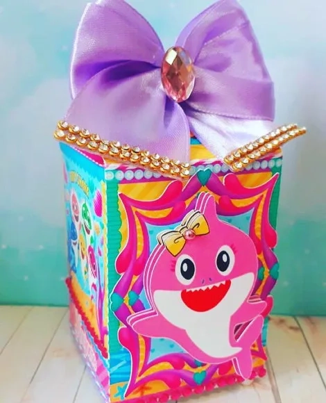 Caixa Milk Baby Shark Menina
