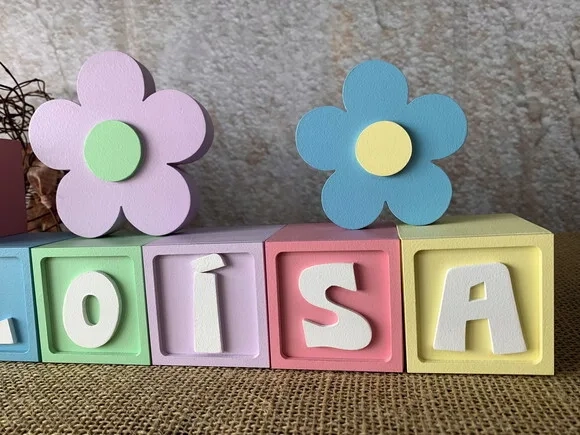 Candy Colors - Cubos 6x6cm Ts+ Dupla de Flor