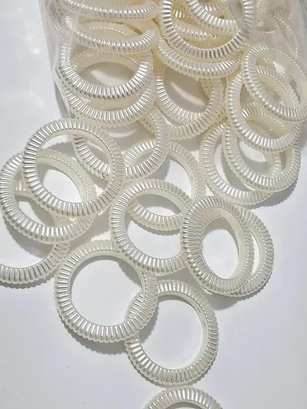 Portas Guardanapos 4cm Argola Perolada 20 Unidades
