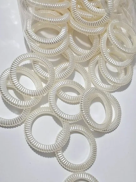 Portas Guardanapos 4cm Argola Perolada 20 Unidades
