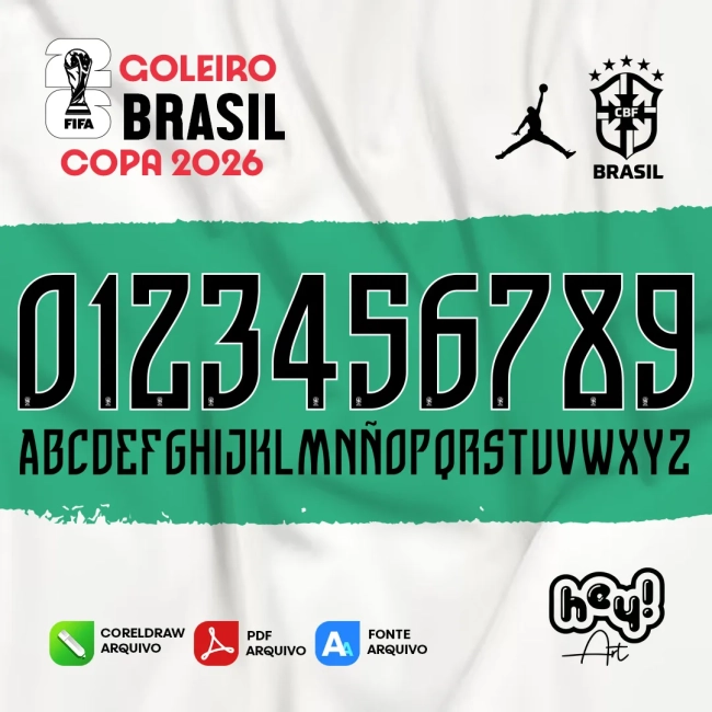 Fonte Vetor Brasil Copa 2026