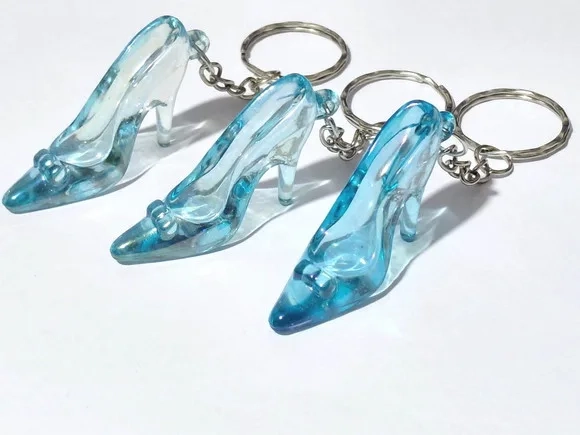 Chaveiro Sapatinho Azul Cristal Furta Cor 5cm - 20 Unidades