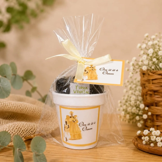 30 Kit Jardinagem Lembrancinhas Oyá, Nanã, Iemanjá ou Oxum - Trabalhamos com qualquer tema - Informar tema no chat
