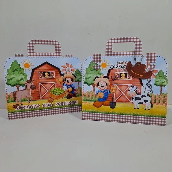 Kit Pintura na Maletinha Personalizada - Mickey Fazendeiro