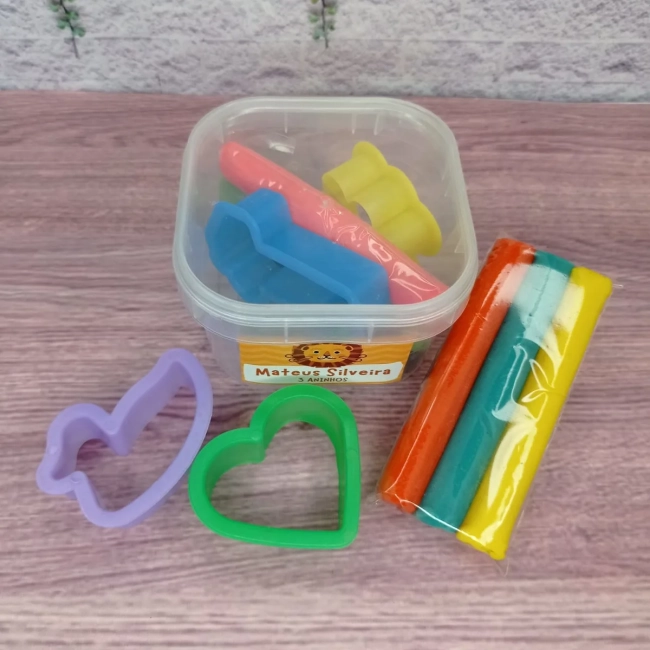 25 kit Massinha no Pote Personalizado - Leãozinho - Festa Junina - Trabalhamos com qualquer tema - Informar tema no chat