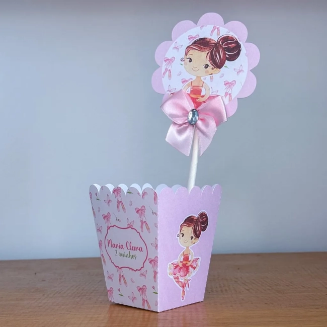 PEGUE E MONTE - Centro de Mesa BAILARINA - Decoração de Festa | Lembrancinhas | Aniversário | Personalizados