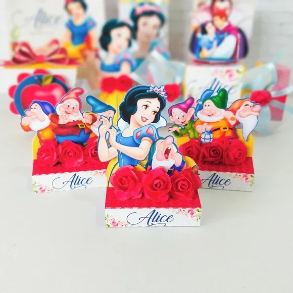 Kit 60 Lembrancinhas Branca de Neve