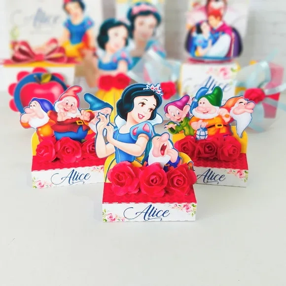 Kit 60 Lembrancinhas Branca de Neve
