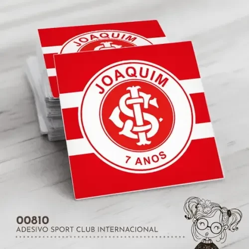 Adesivo Quadrado Sport Club Internacional - 00810