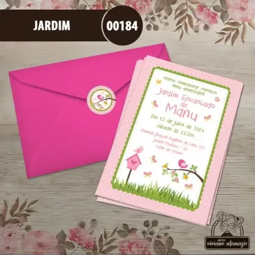 Convite Jardim Rosa - 00184