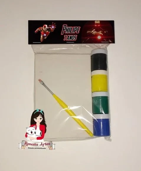 Kit Pintura Personalizado Homem de Ferro