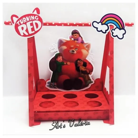 Display para Docinhos RED: Crescer é uma Fera