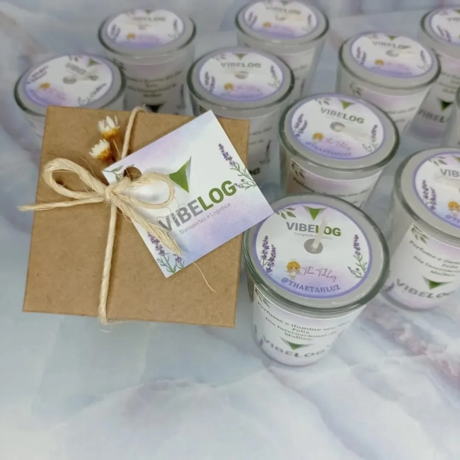 50 Vela Aromática no Copo Lembrancinha Personalizada Formatura, Batizado, Casamento, Corporativo e etc. Fazemos Qualquer Tema