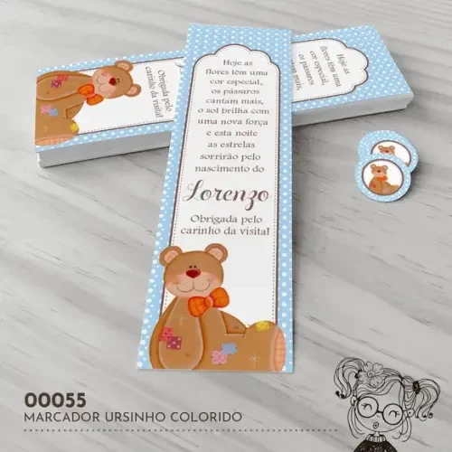 Marcador de Livro Ursinho - 00055