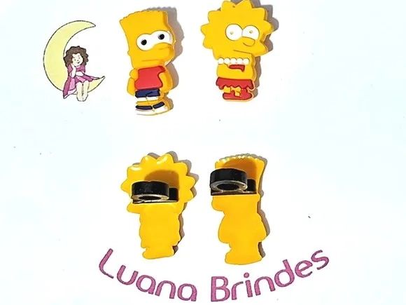 Ponteira P/lápis Simpsons Emborrachado Pacote com 6 Unidades