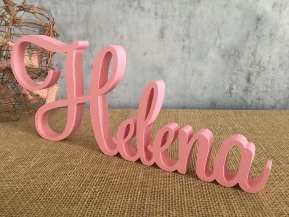 Letras de mdf -nomes - Letras Cursivas
