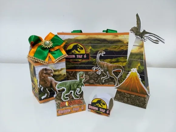 Kit 30 Lembrancinhas Jurassic Park