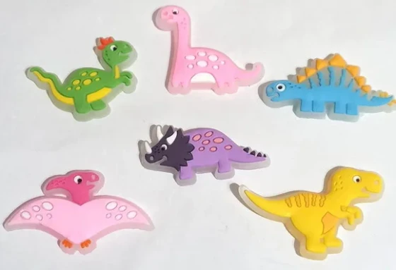 Apliques Dinossauros Variados - 6 Peças