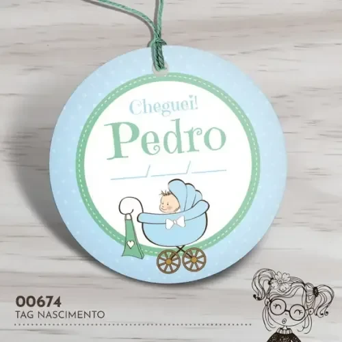 Tag Redonda Nascimento - 00674