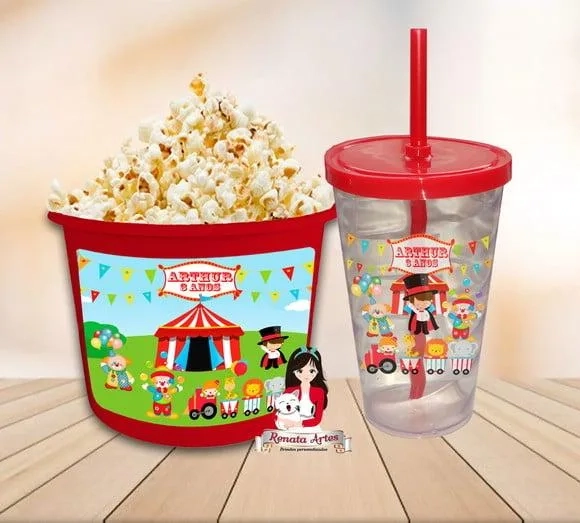 Kit Cinema Personalizado Tema Circo
