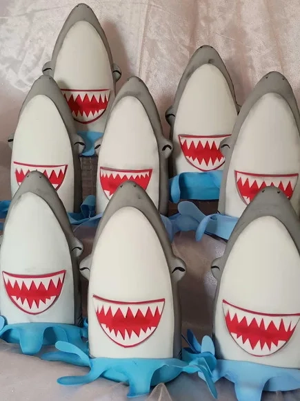 Kit com 10 - Cabeça Tubarão Fundo do Mar