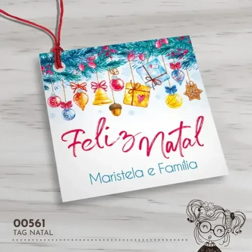 Tag Quadrada Natal - 00561