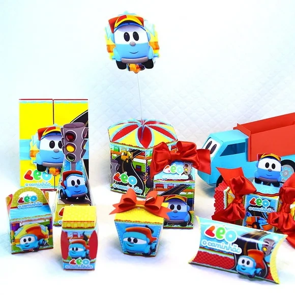 Kit 30 Lembrancinhas Léo o Caminhão