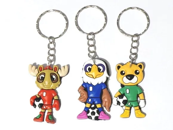 Chaveiro Mascotes da Copa do Mundo Pacote com 465 Unidades