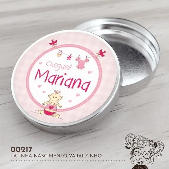Latinha Adesivada Nascimento Varalzinho - 00217