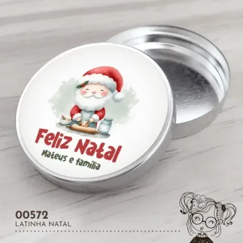 Latinha Adesivada Natal - 00572